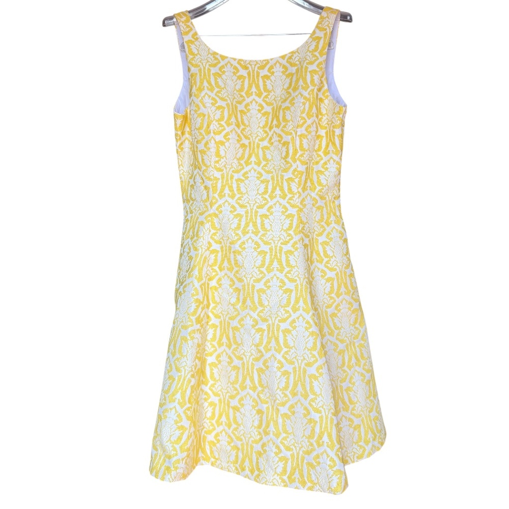 Minuet‎ Yellow Fit & Flare Dress Sz L
